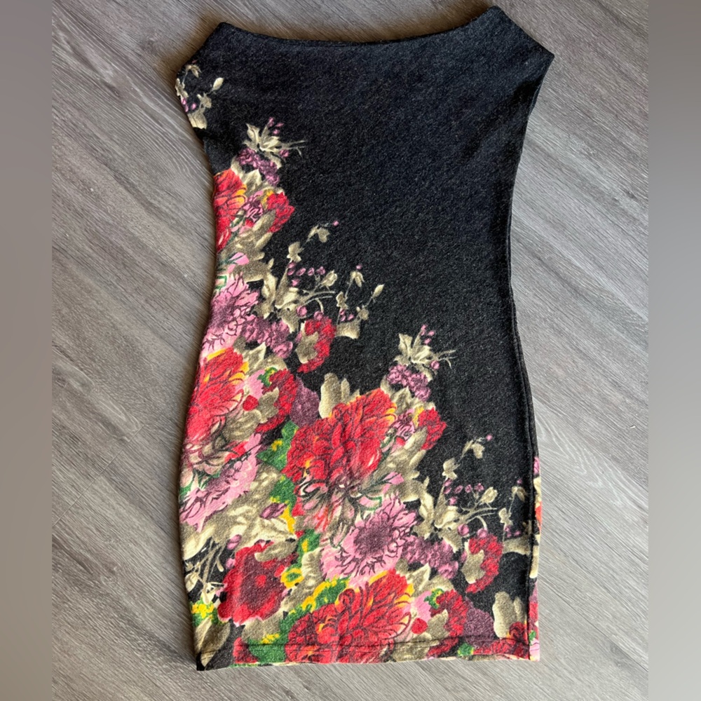 Floral Print Off-Shoulder Dress
